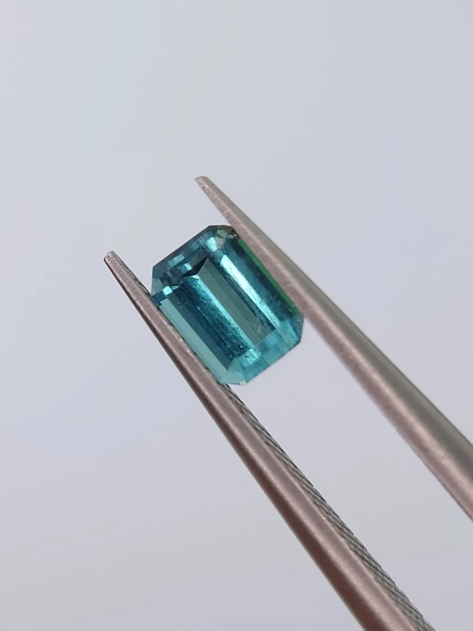 0.44ct Natural Lagoon Blue Tourmaline Emerald Cut Loose Gemstone from Afghanistan — view 6